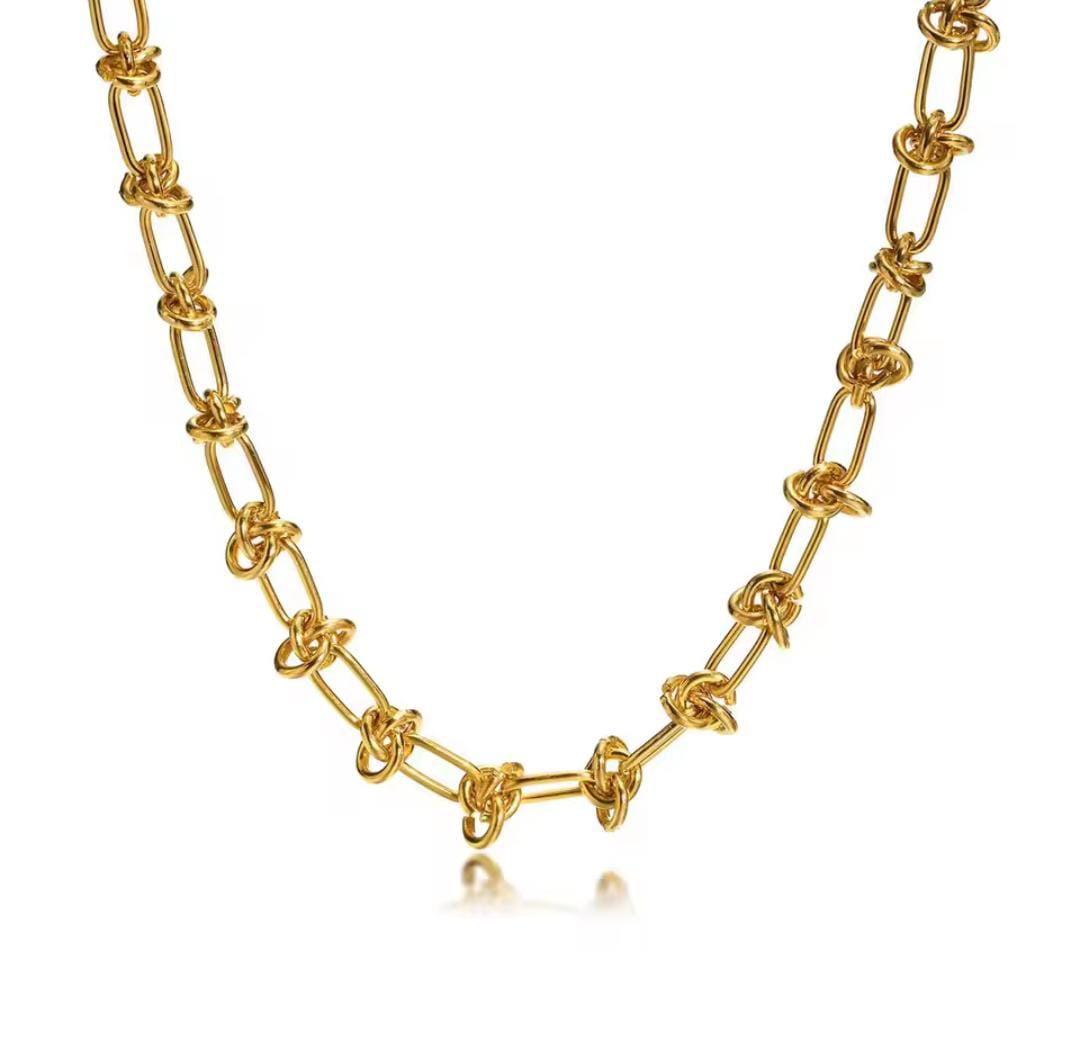 Collana catena intreccio gold