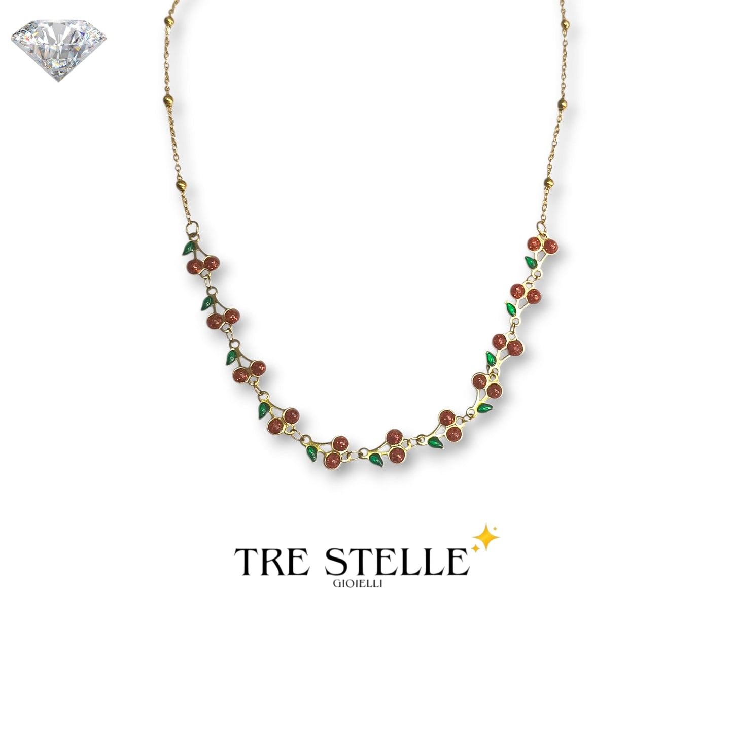 Collana ciliegie