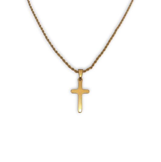 Collana croce minimal