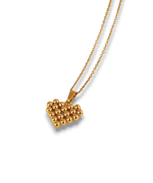 Collana cuore bubble