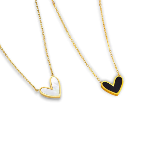 Collana cuore smaltato