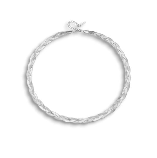 Collana doppia snake intrecciata