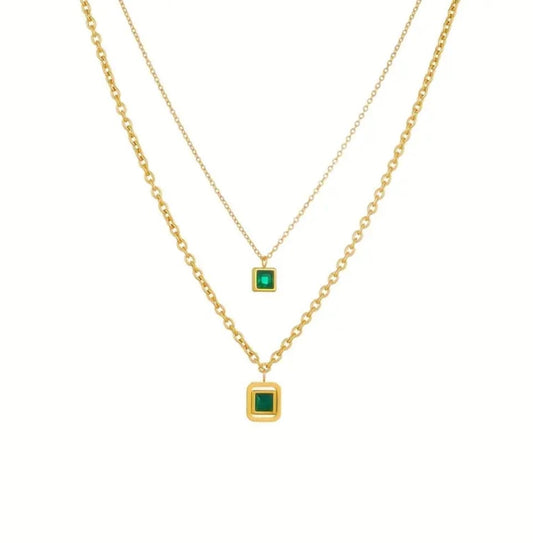 Collana double square