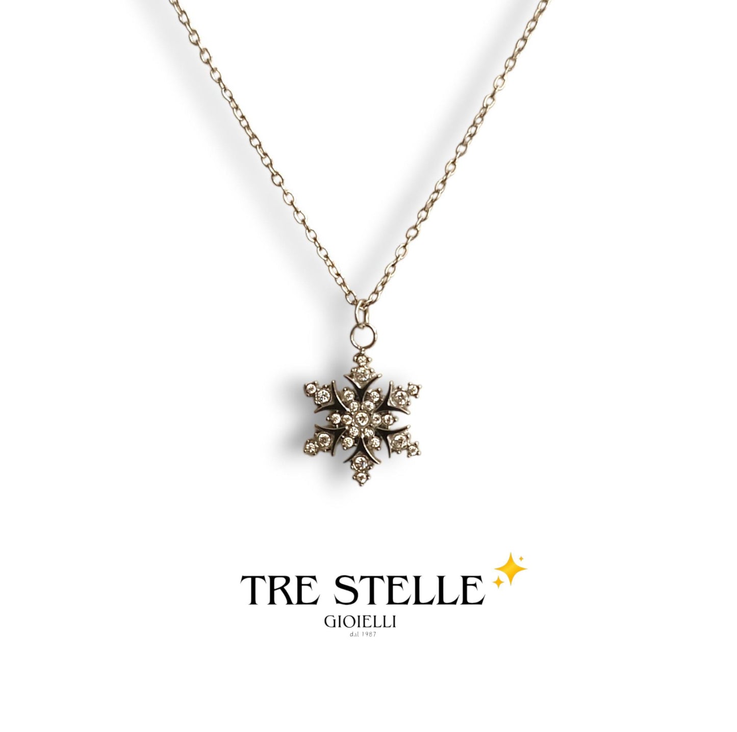 Collana fiocco di neve lux