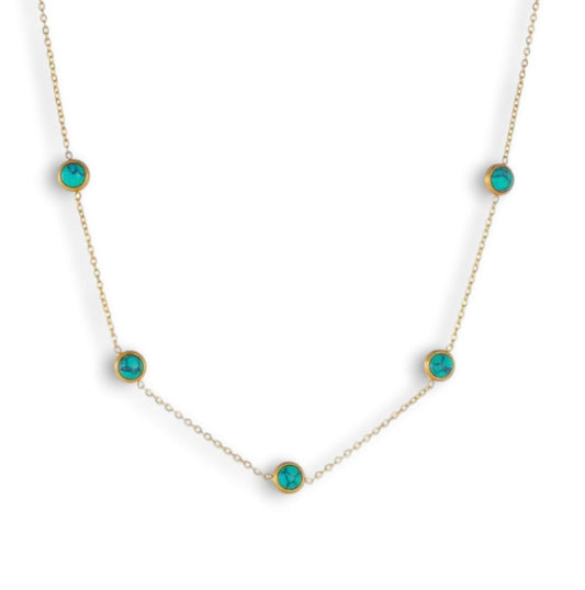 Collana mini turchese