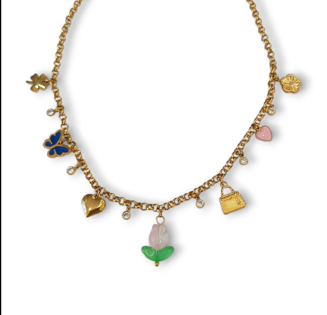 Collana multicharm girl