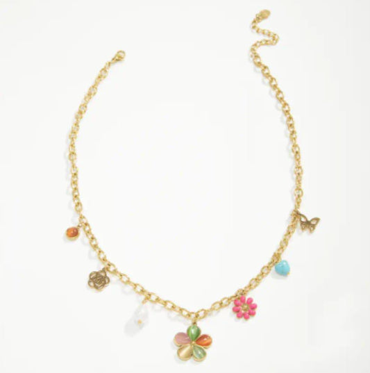 Collana petali colorati