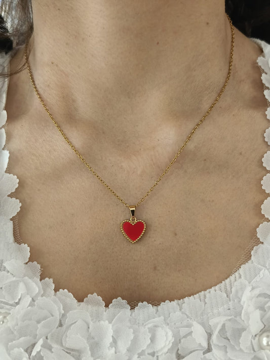 Collana red heart