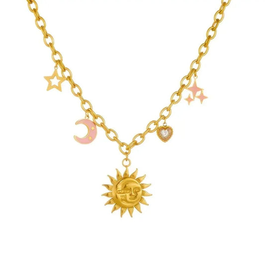 Collana sole luna