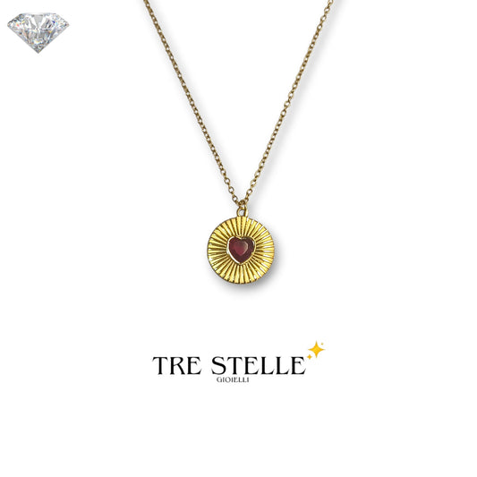 Collana targhetta cuore