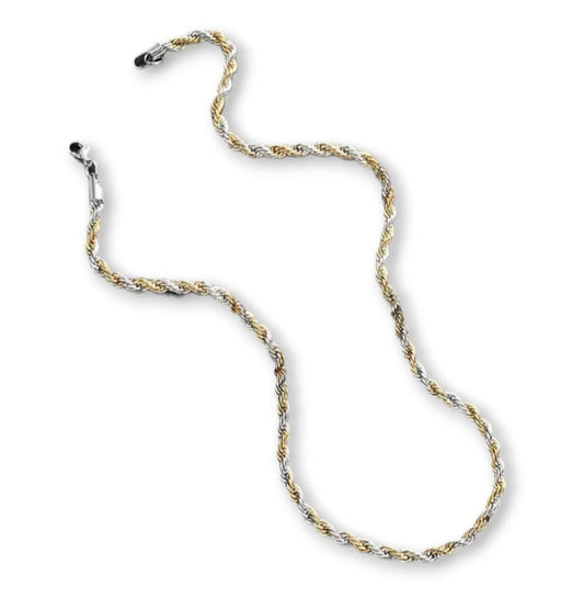 Collana torchon 3 mm bicolore