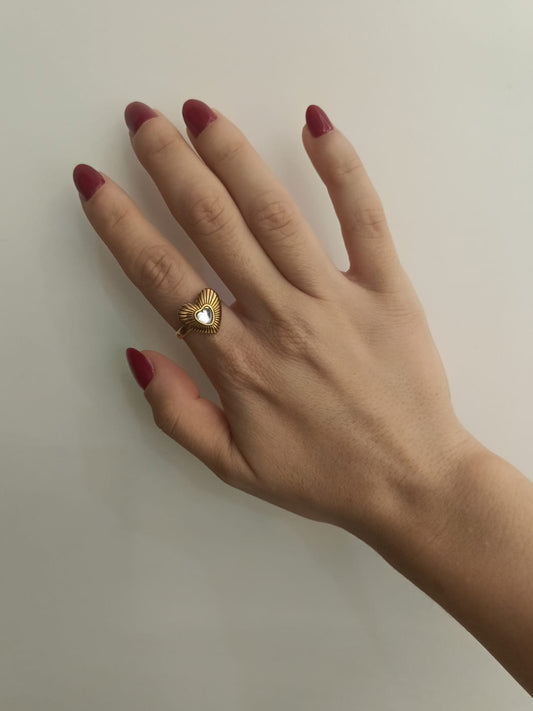 Anello cuore luminoso