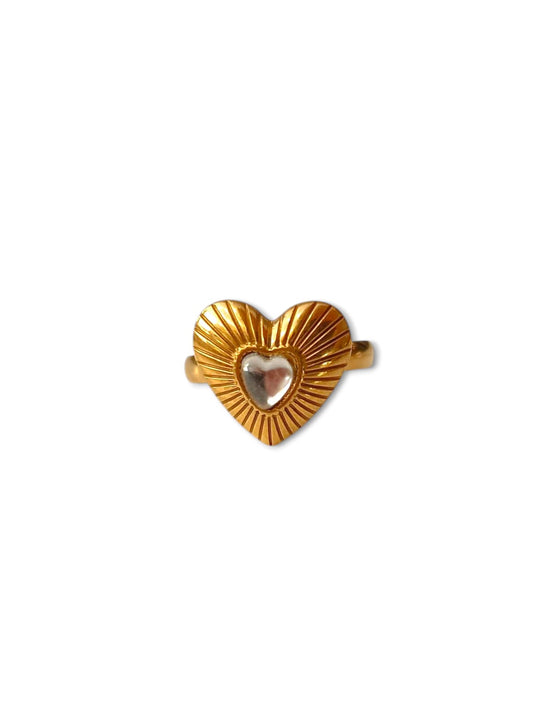 Anello cuore luminoso