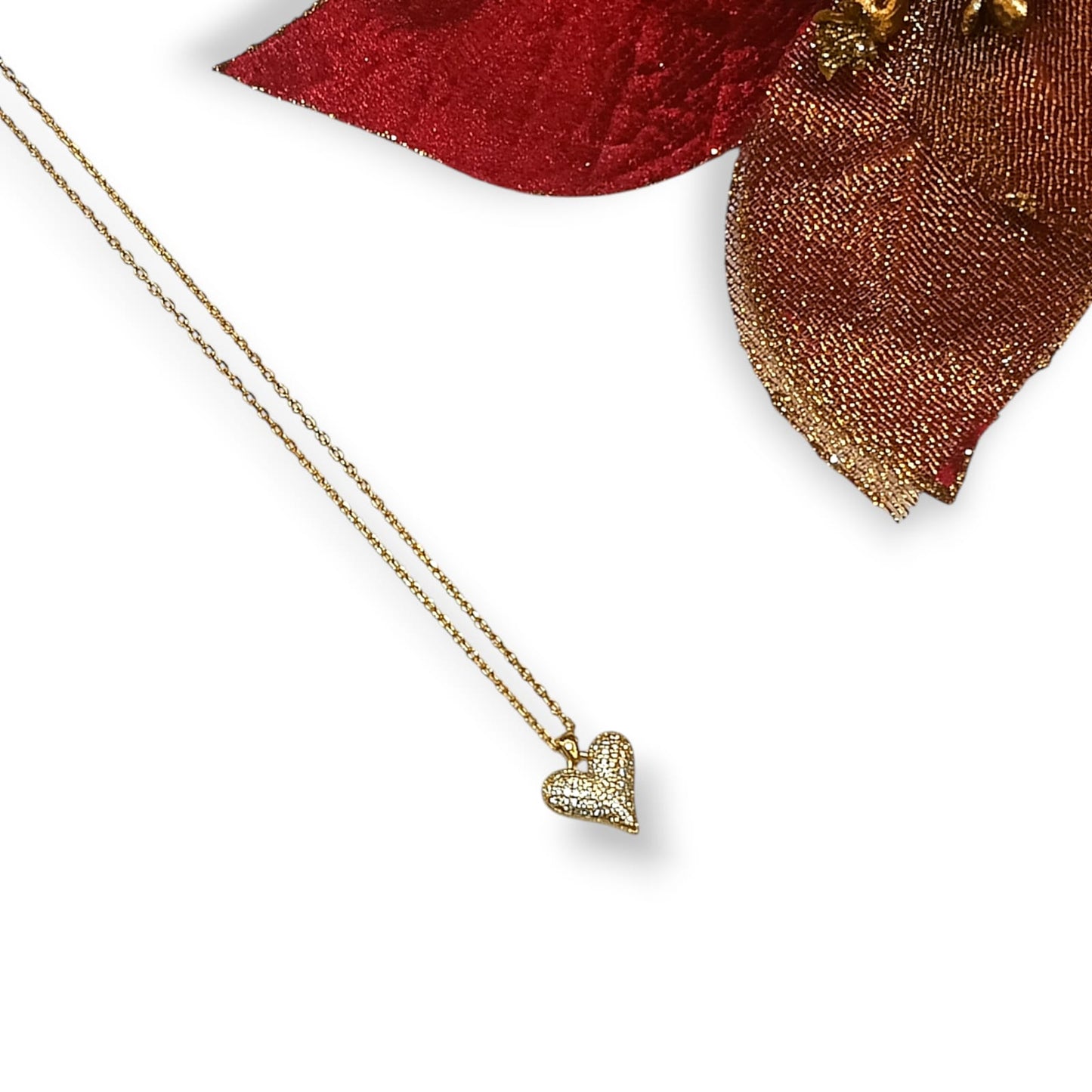 Collana luce del cuore placcata oro