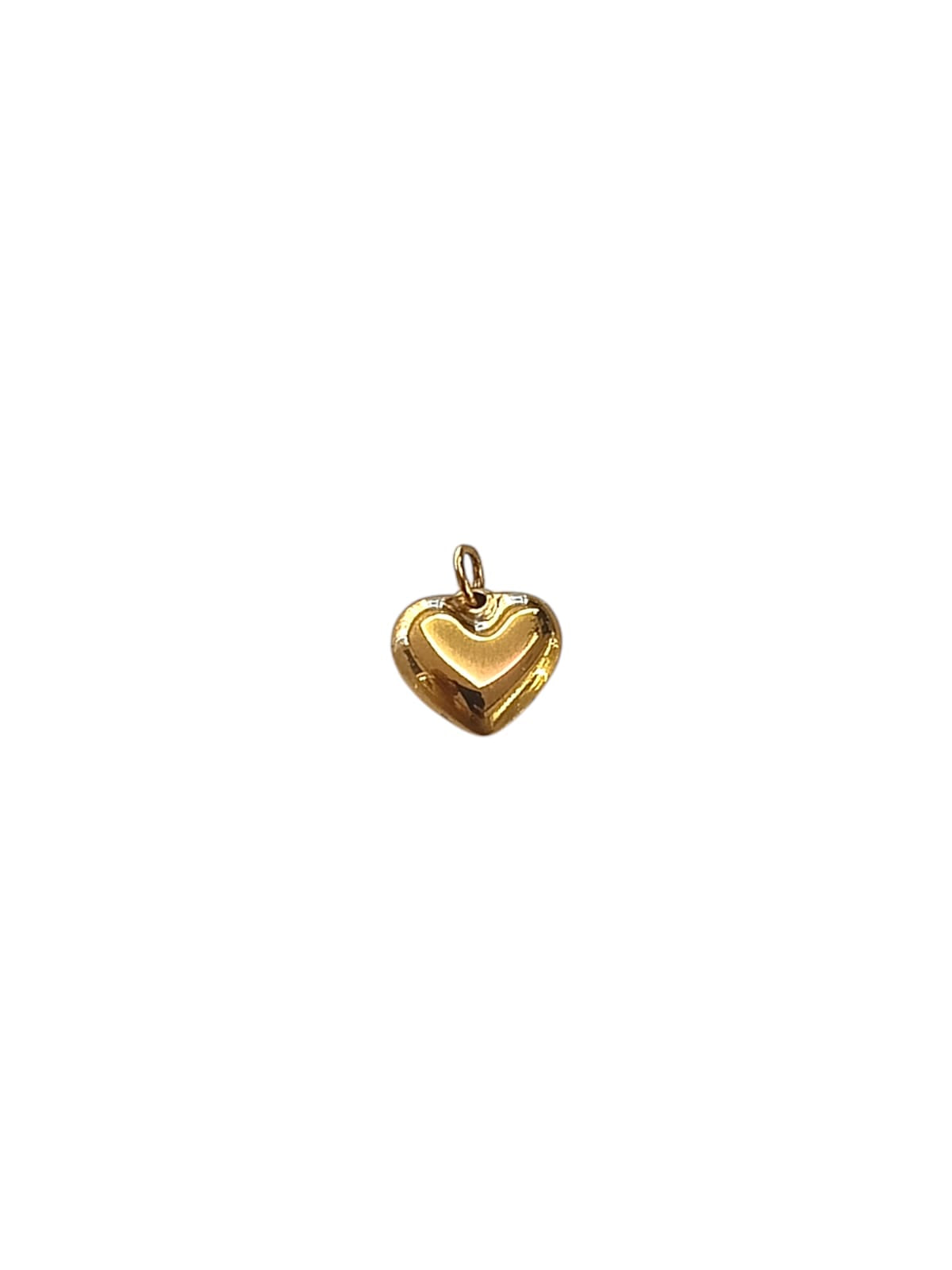 Ciondolo cuoricino sonaglio gold