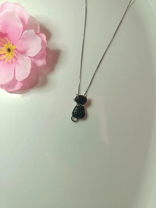 Collana gatto nero