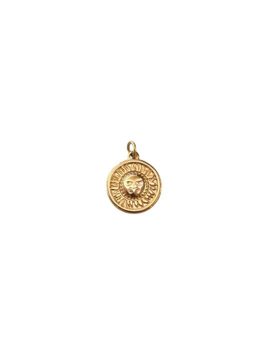 Ciondolo moneta sole gold