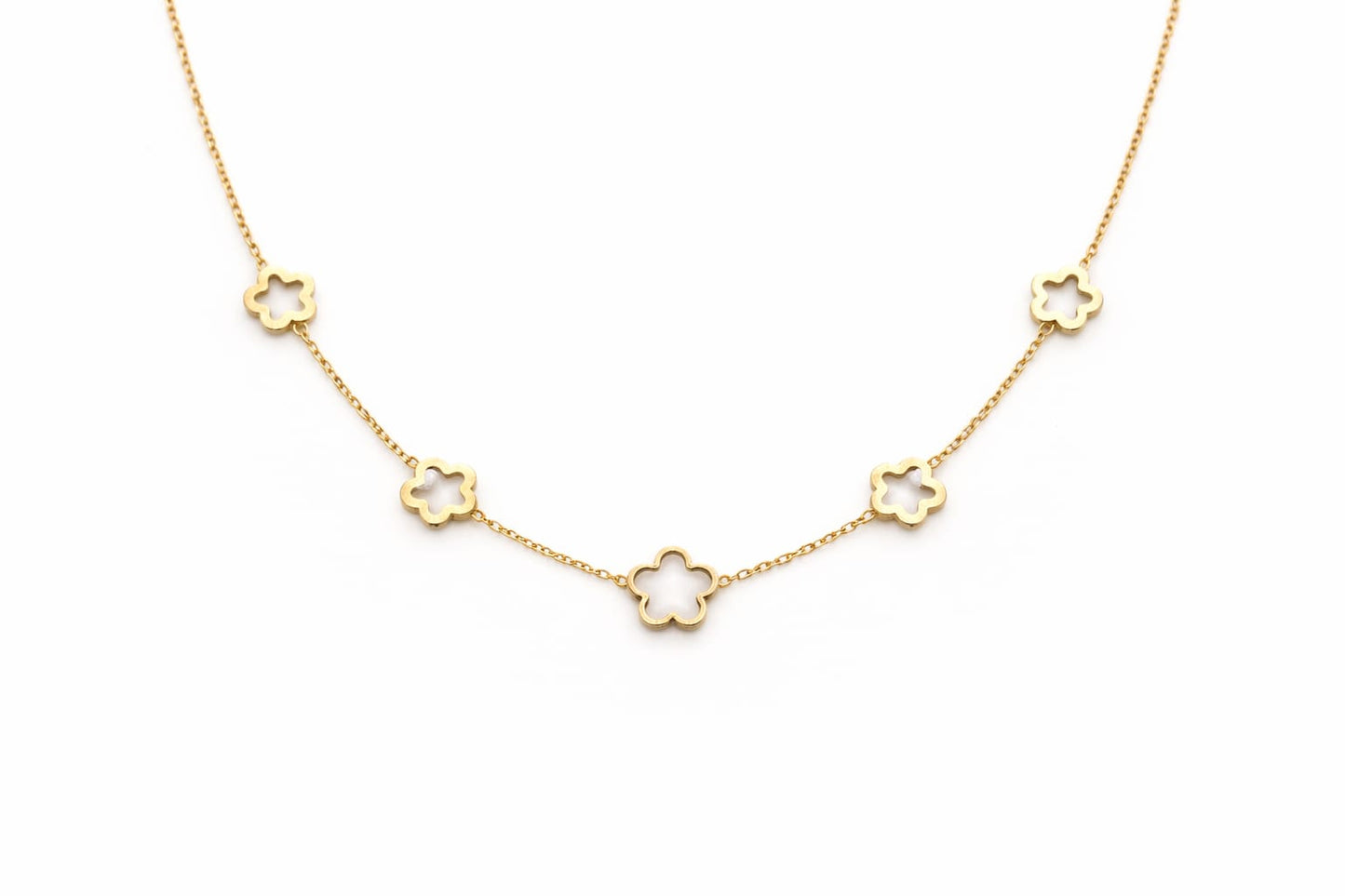Collana fiore bianco