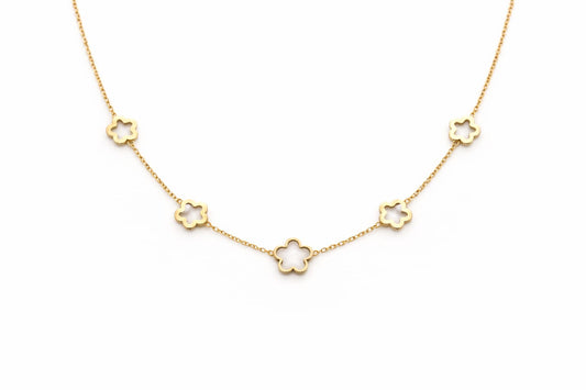 Collana fiore bianco