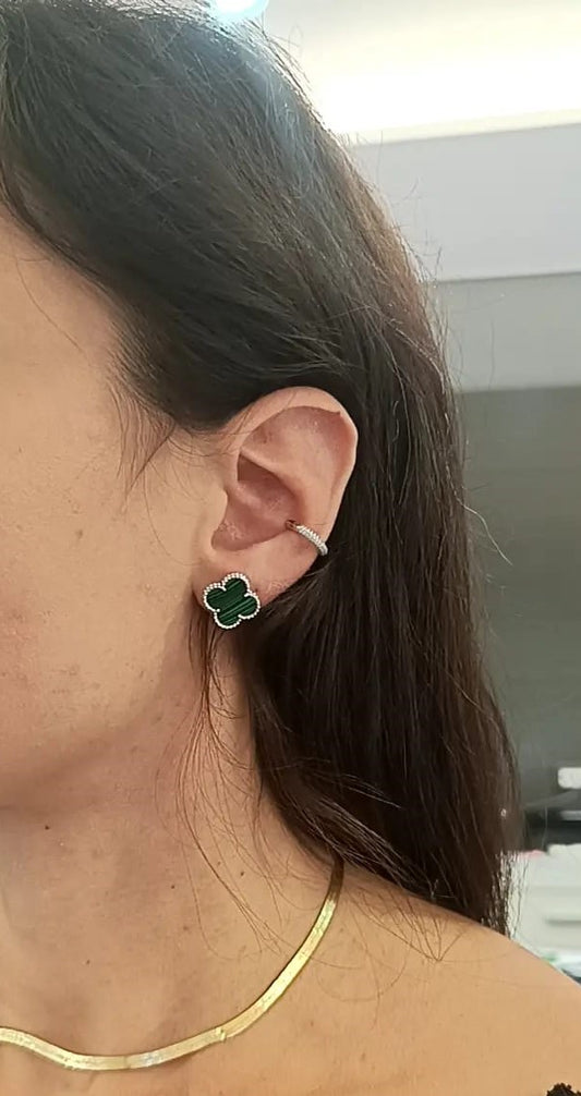 ORECCHINI BIG FLOWER ARGENTO