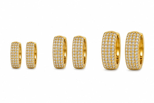 Coppia di cerchietti luxury XL gold