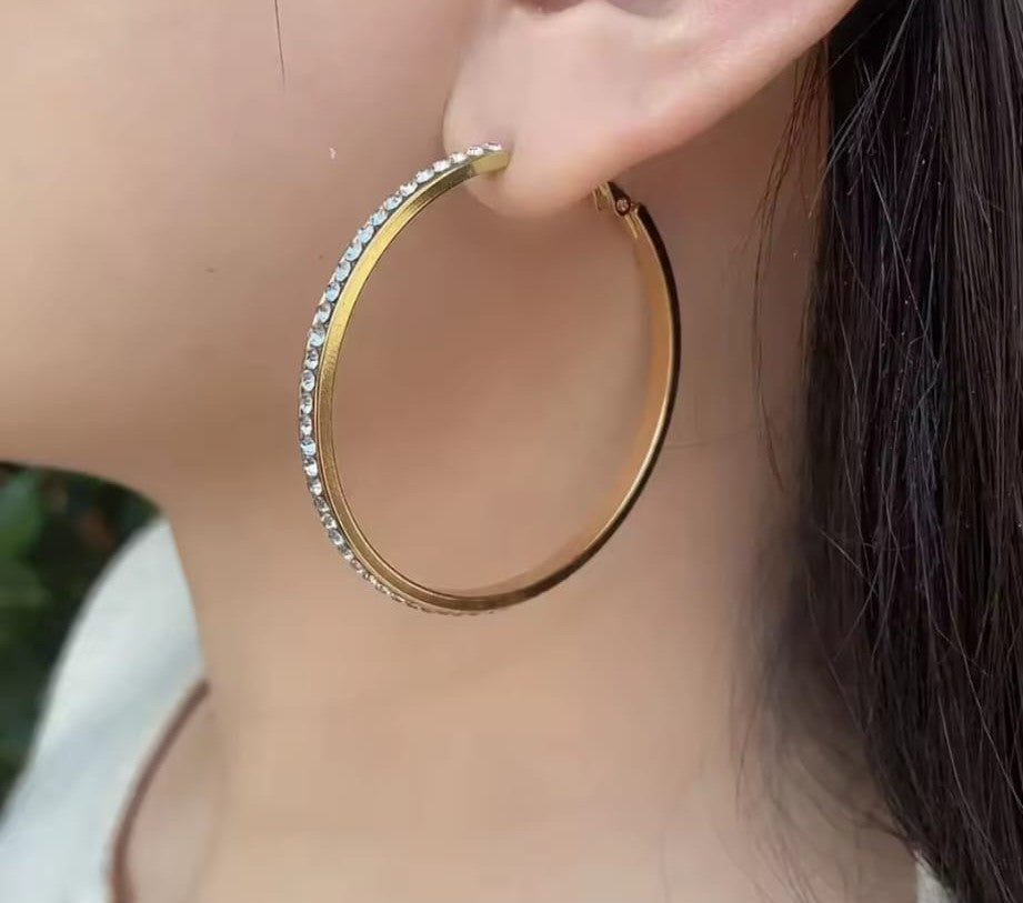 Orecchini cerchio luxury 50 mm