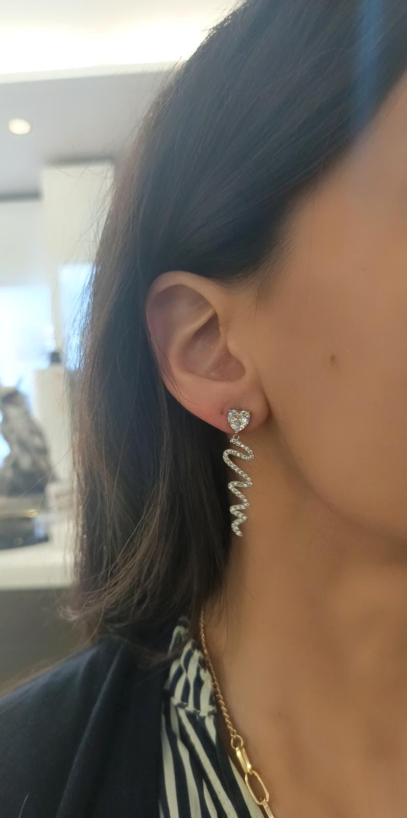 Orecchini cuore luxury