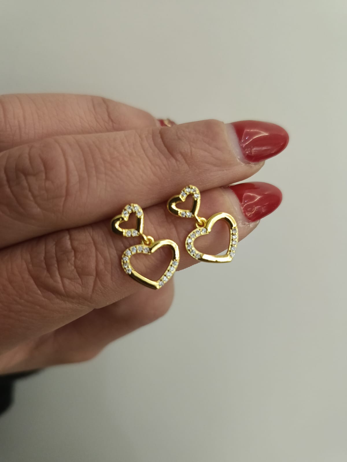 Orecchini doppio cuore
