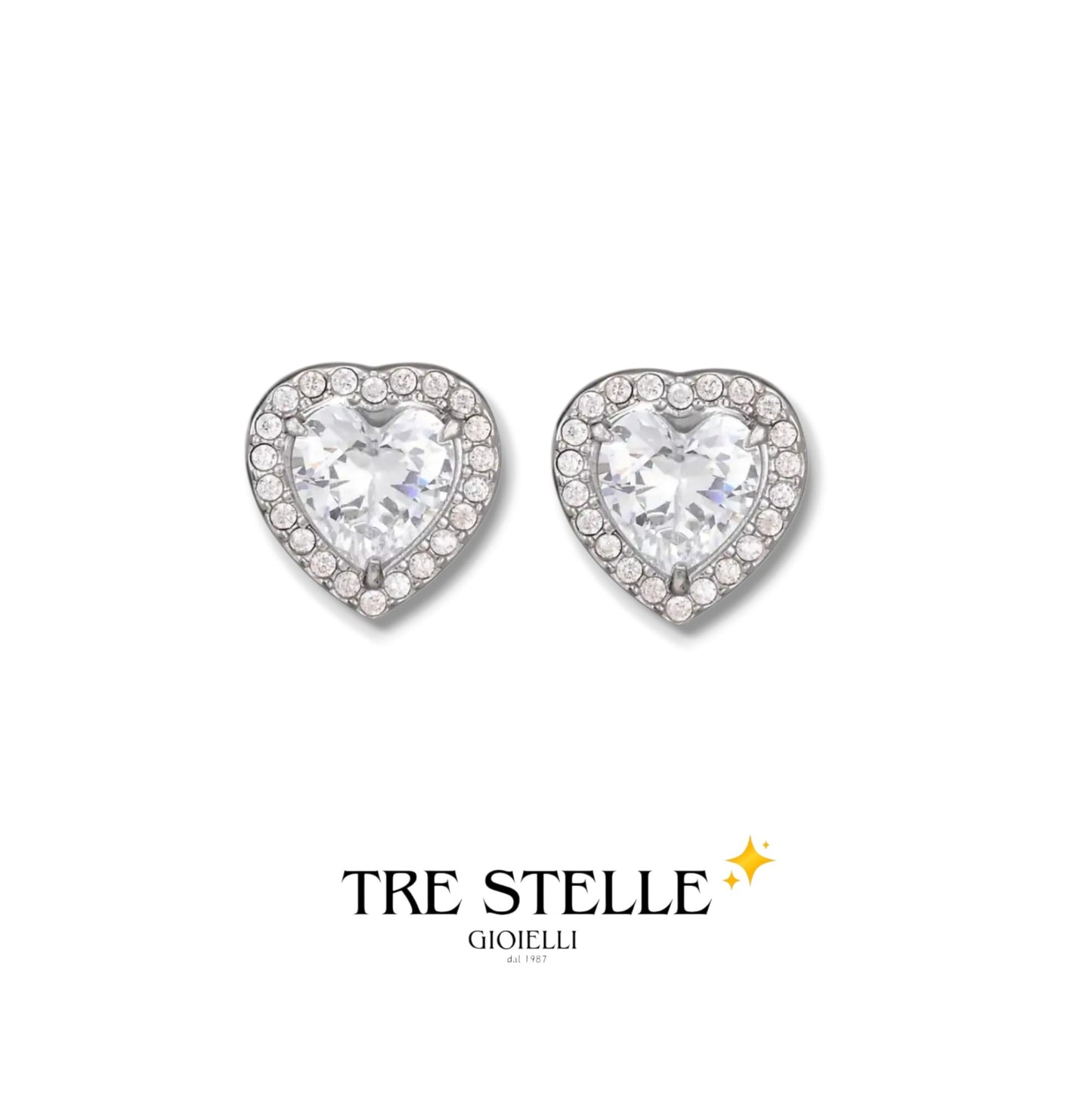 Orecchini angelic a cuore