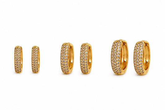 Coppia di cerchietti luxury L gold