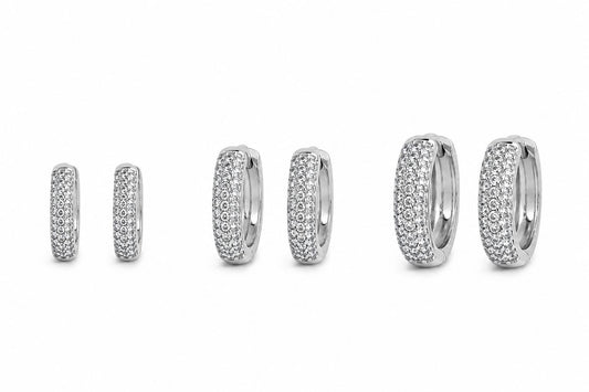 Coppia di cerchietti luxury L silver