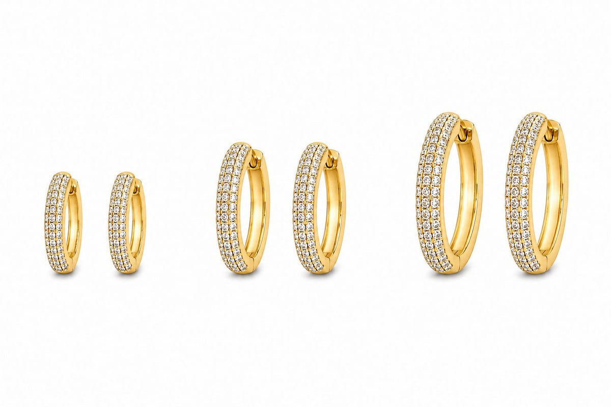 Coppia di cerchietti luxury M gold