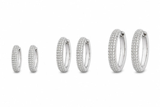 Coppia di cerchietti luxury M silver