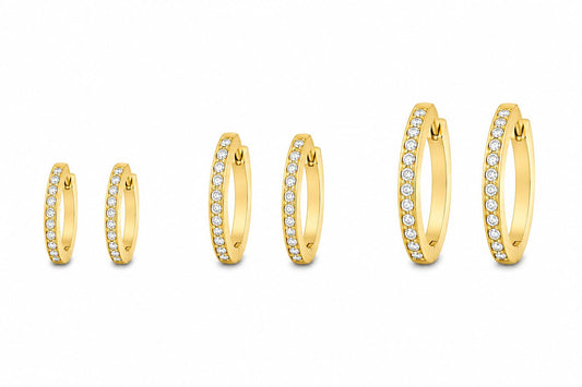 Coppia di cerchietti luxury slim gold