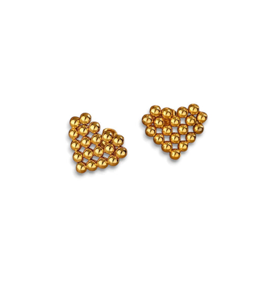 Orecchini cuore bubble