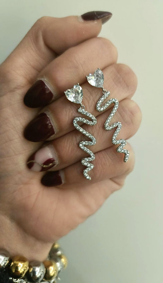 Orecchini cuore luxury