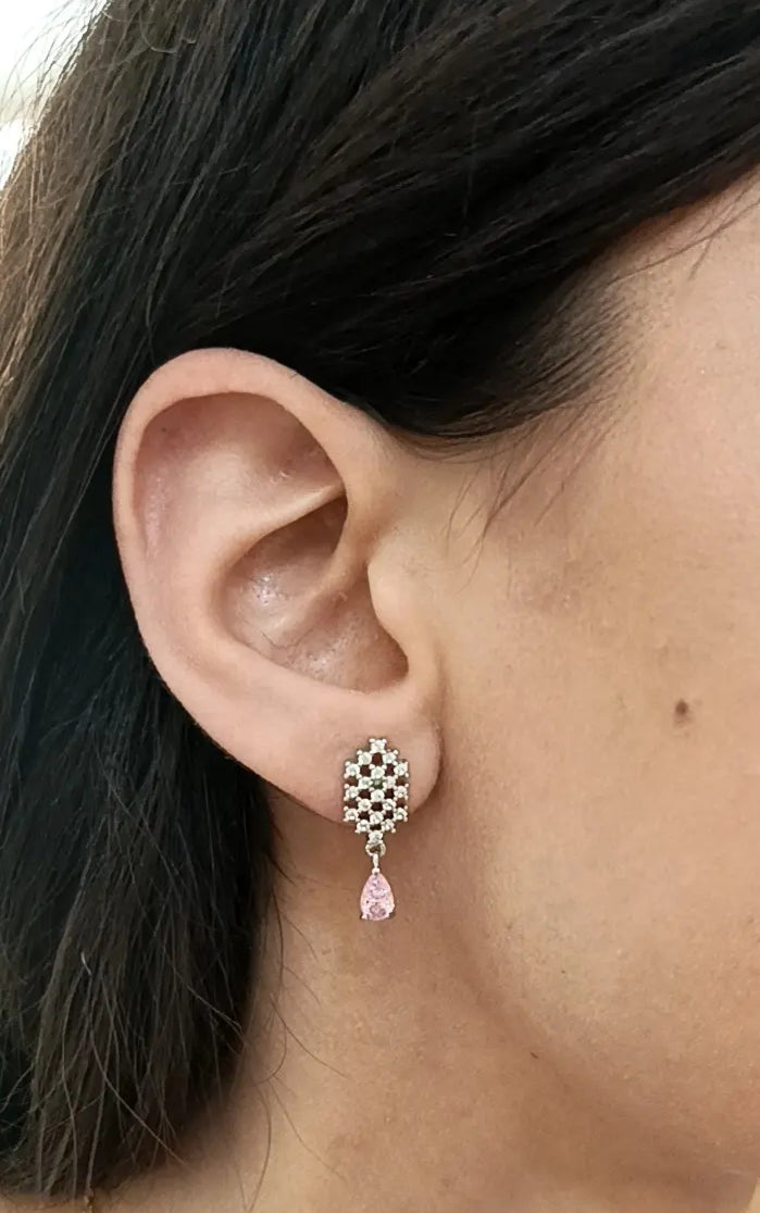 ORECCHINI ROSE ELEGANCE ARGENTO