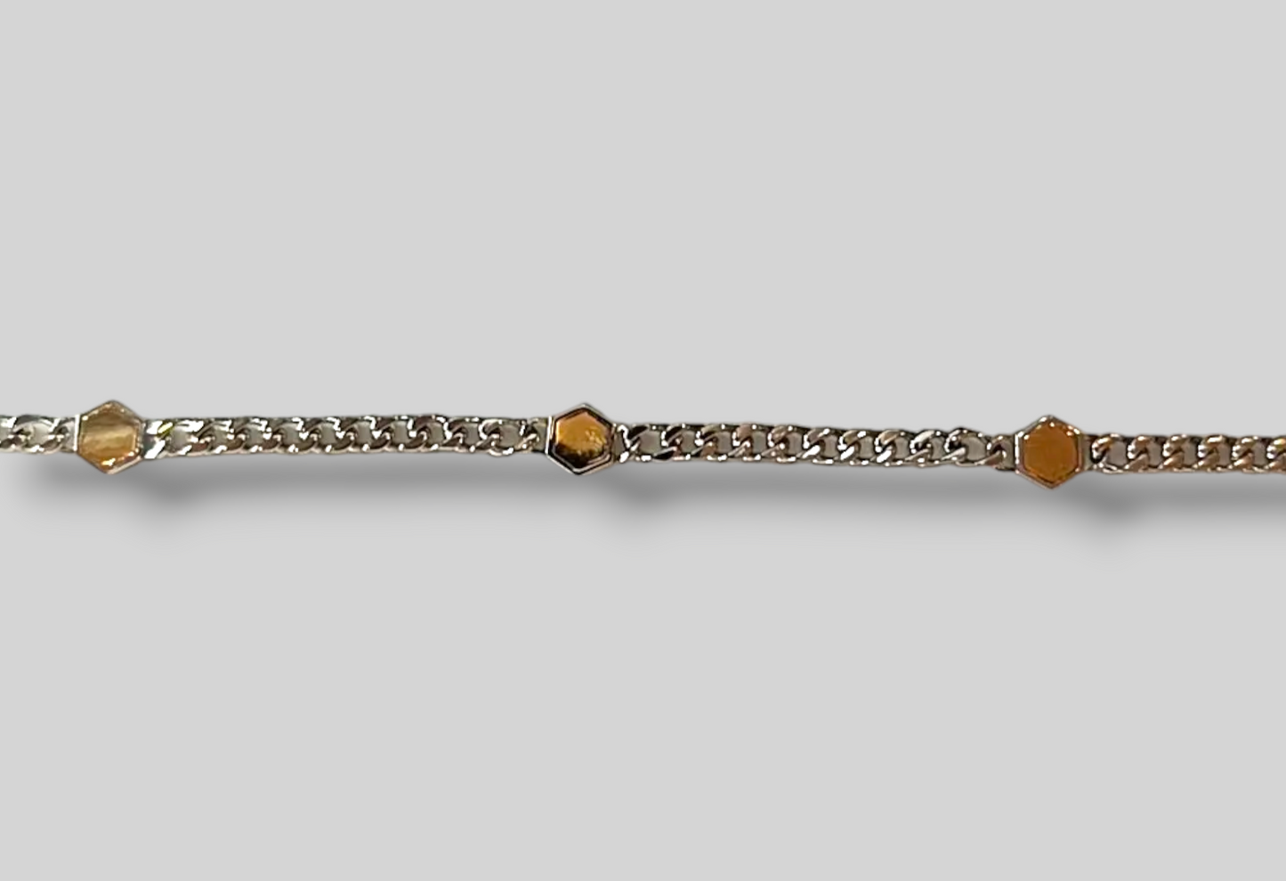 BRACCIALE RIFLESSI D'ORO ARGENTO E ORO