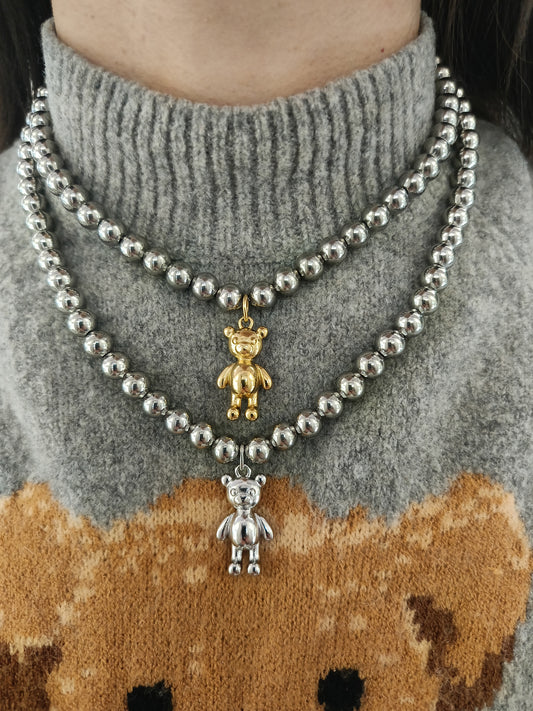 Collana sonaglio + teddy