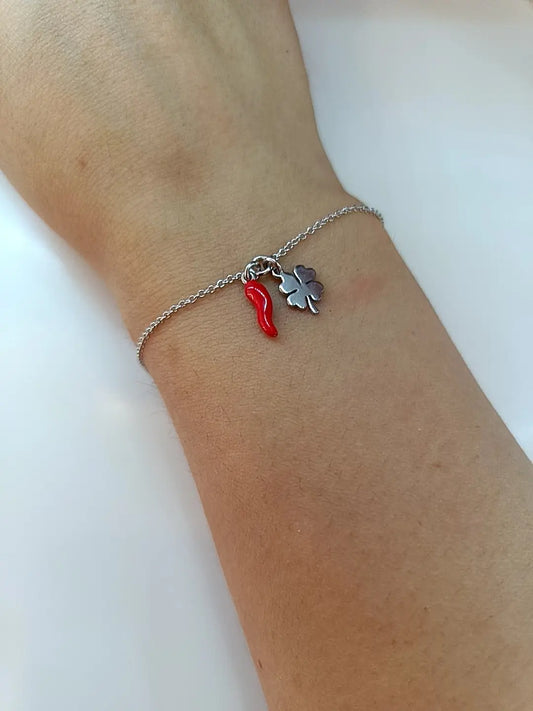 BRACCIALE BUONA FORTUNA ARGENTO