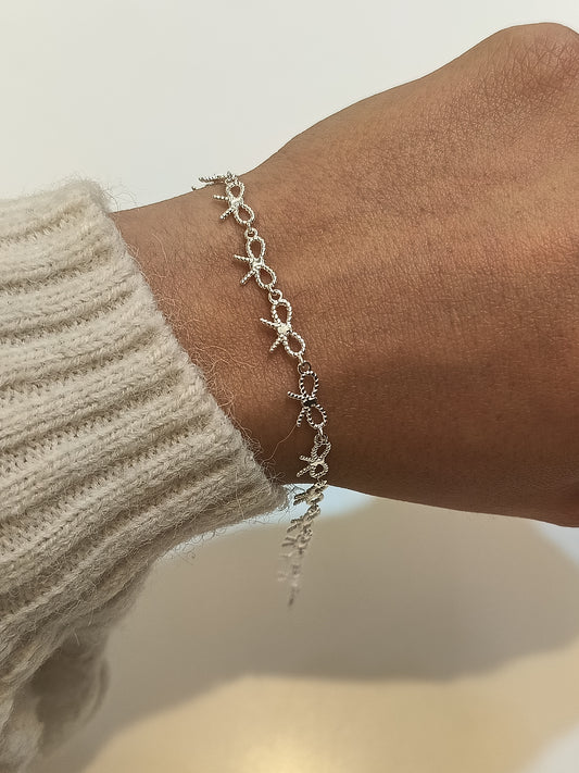 Bracciale fiocchetti argento 925