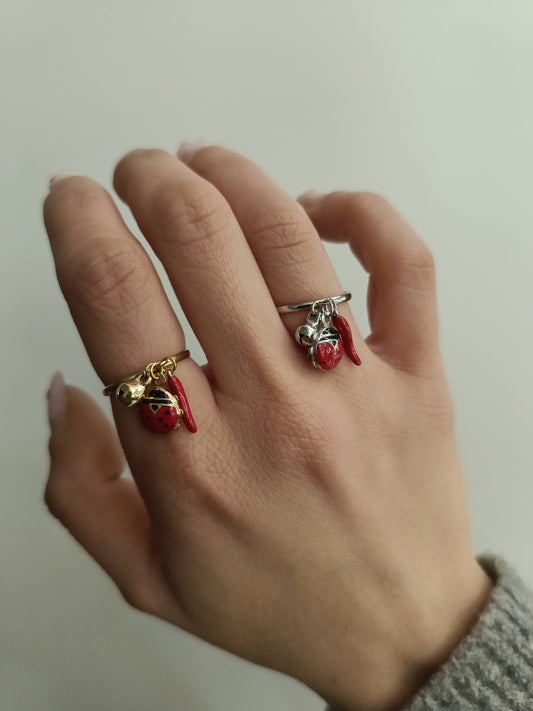 Anello fortuna con pendenti