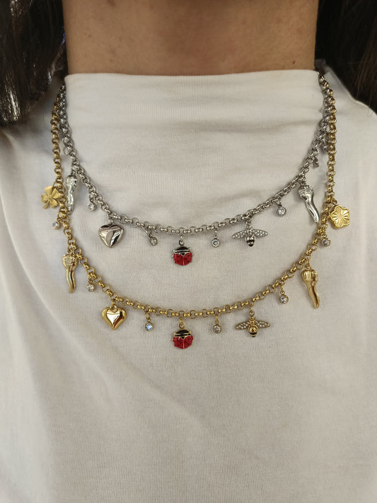 Collana multicharm