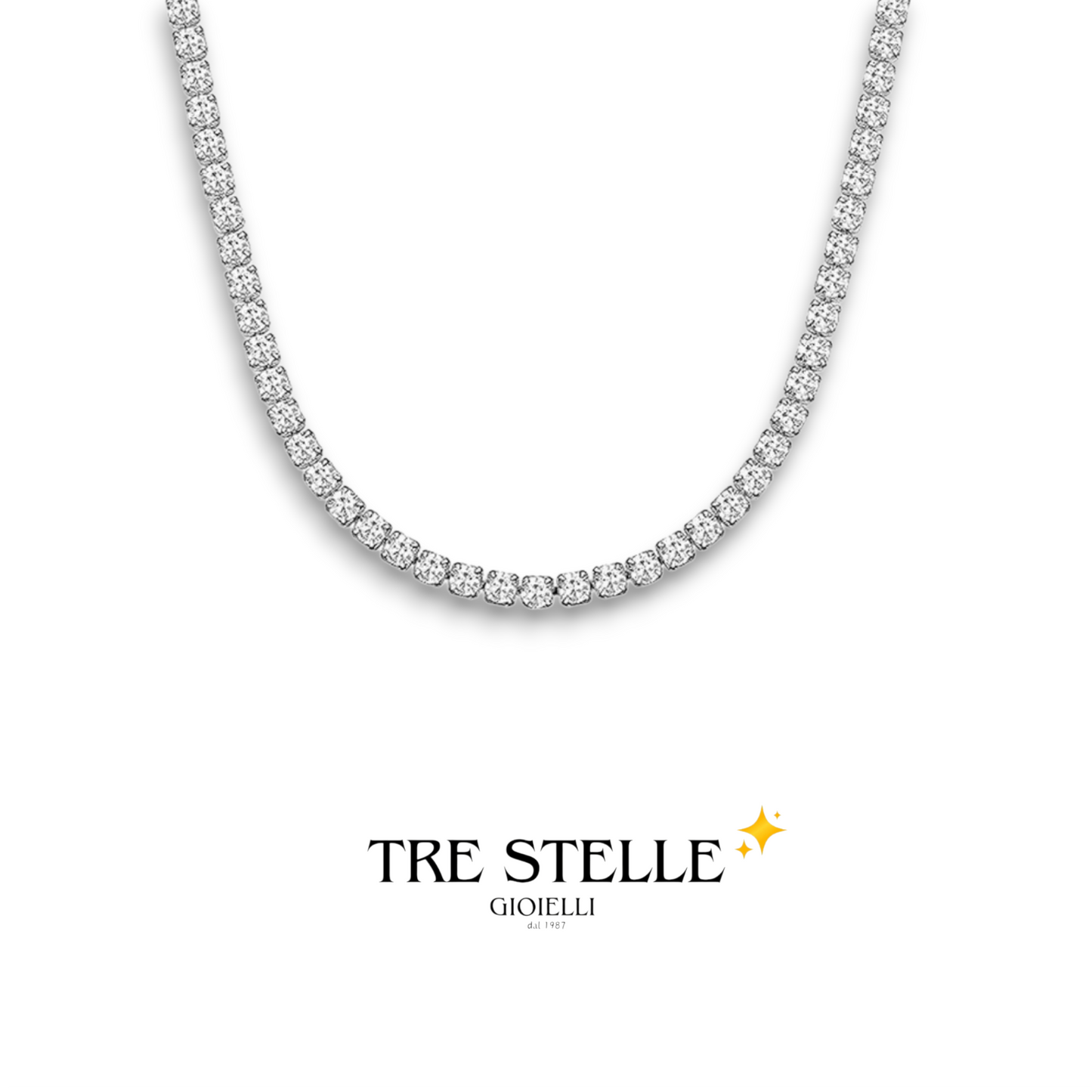 Choker tennis 2 mm con cursore