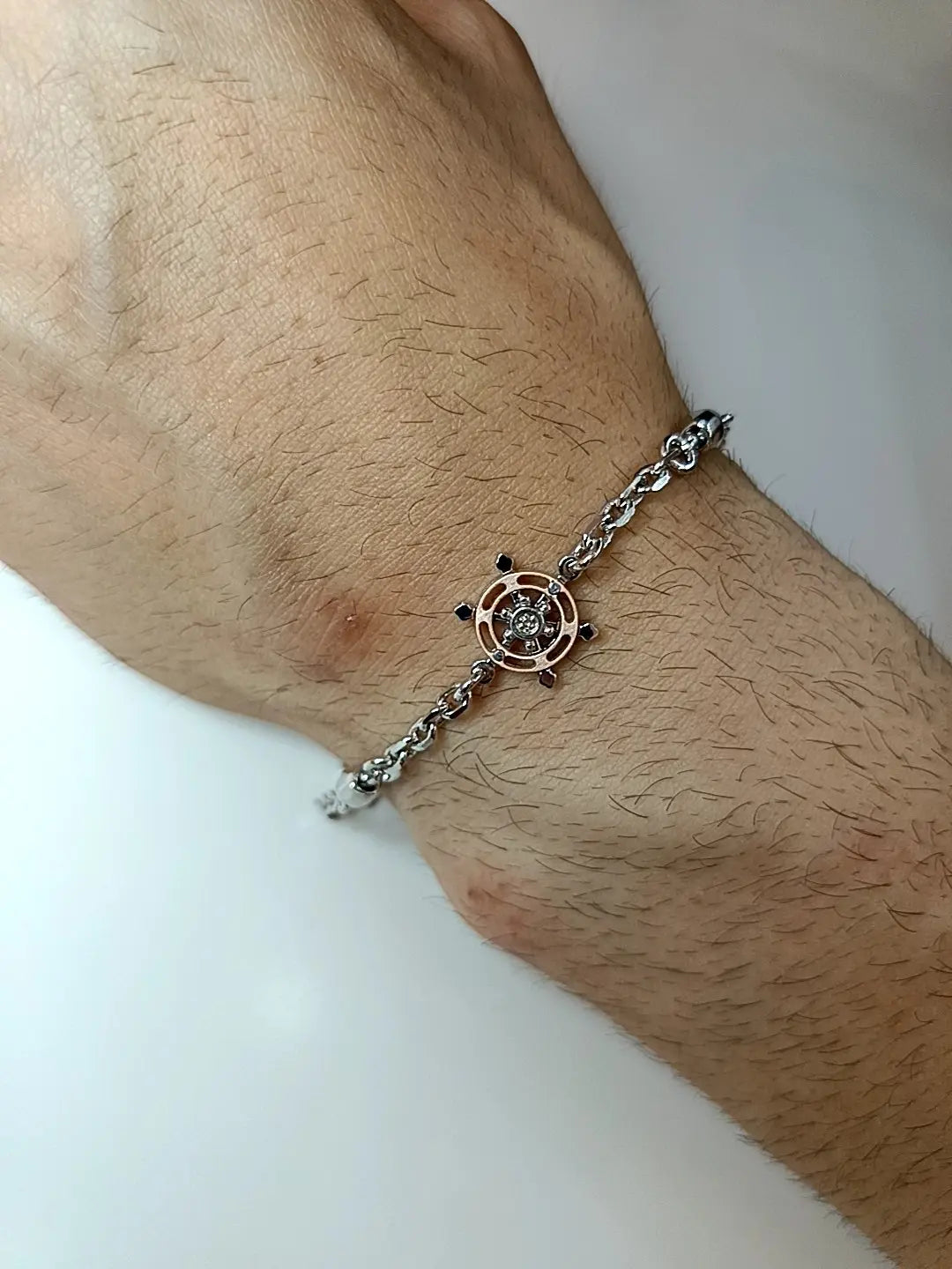 BRACCIALE TIMONE ARGENTO