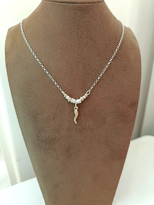 COLLANA CORNETTO PLACCATO ORO