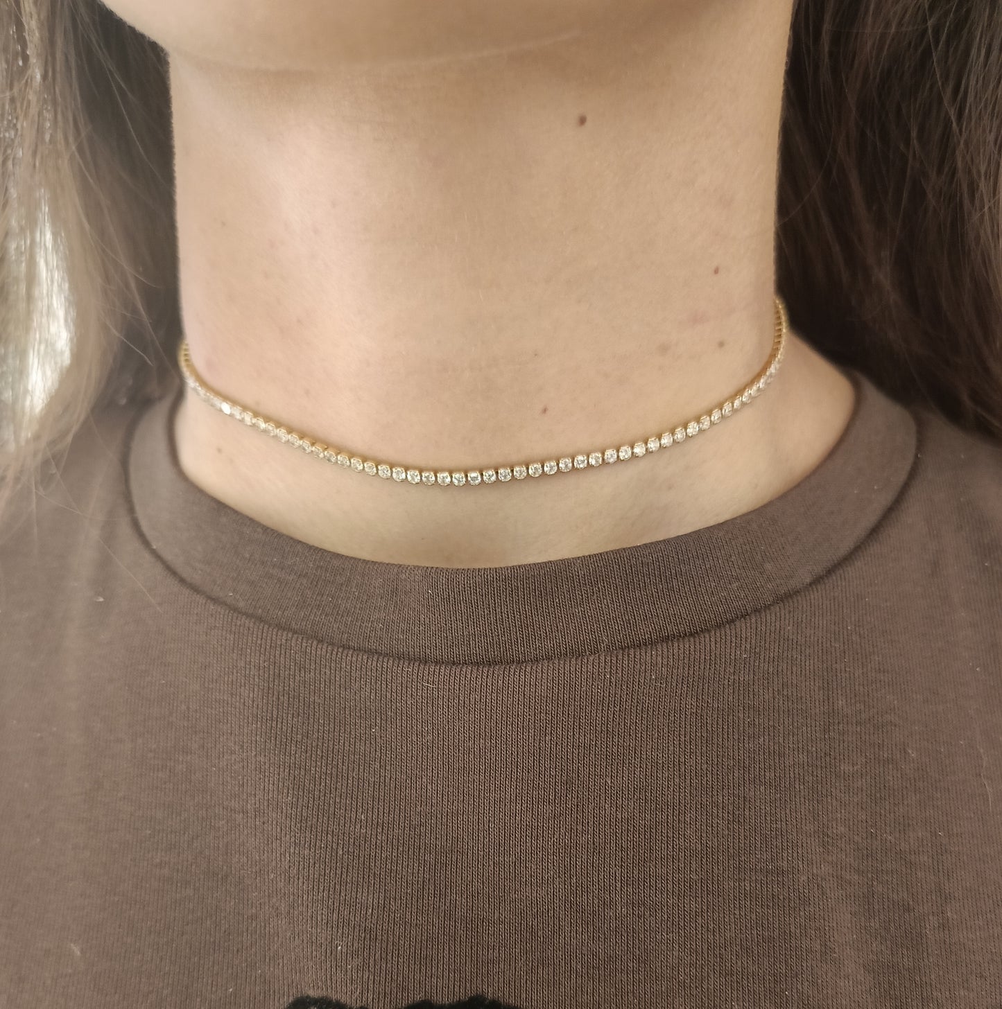 Choker tennis 2 mm con cursore