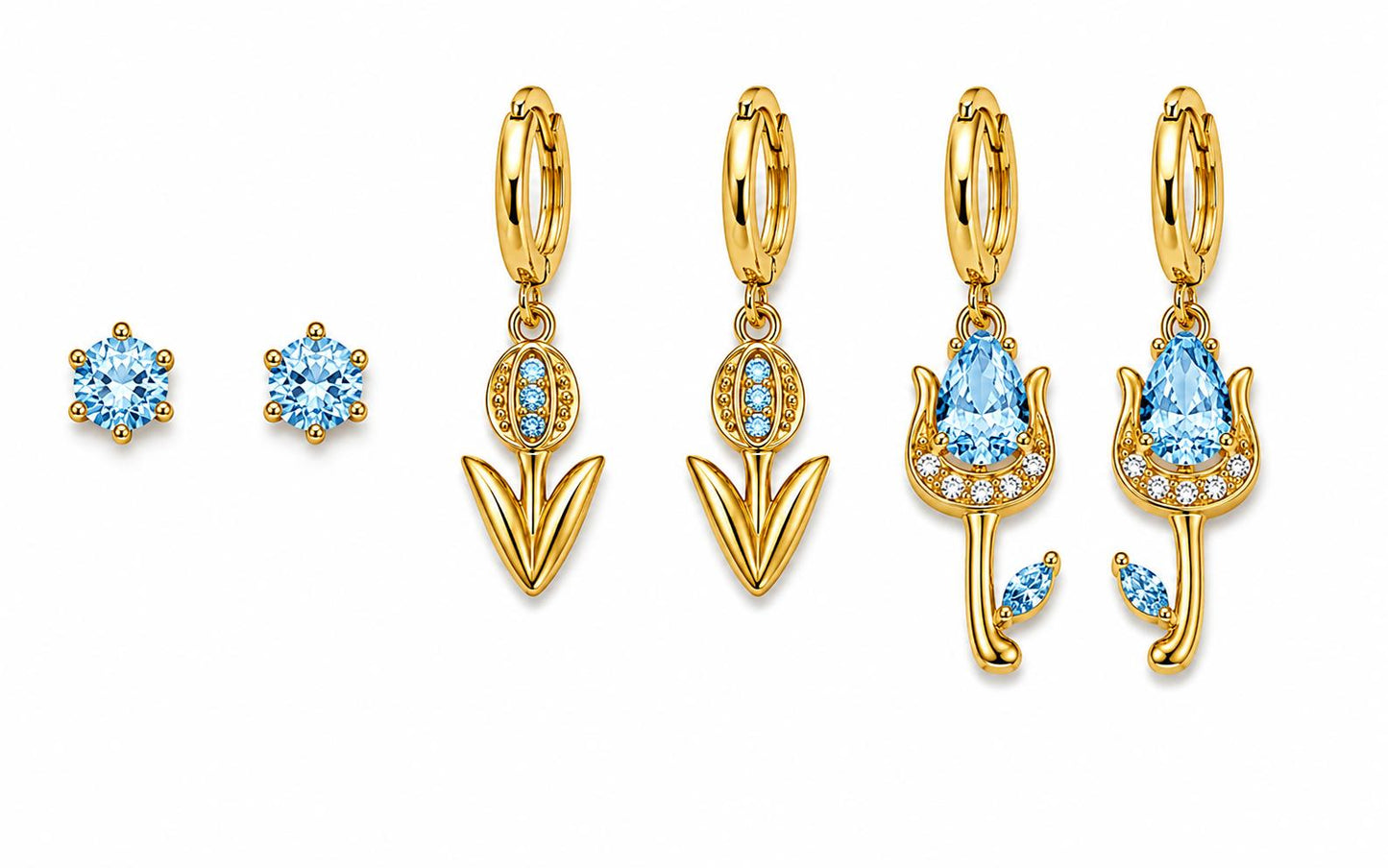Set di 6 orecchini tully