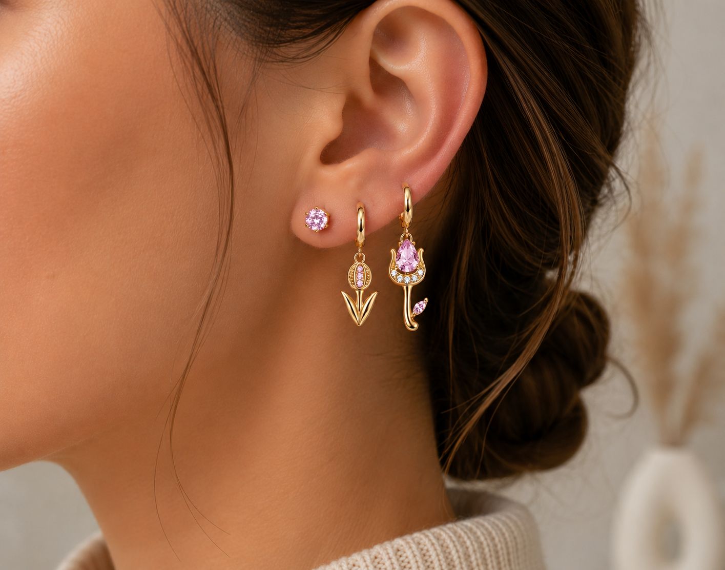 Set di 6 orecchini tully