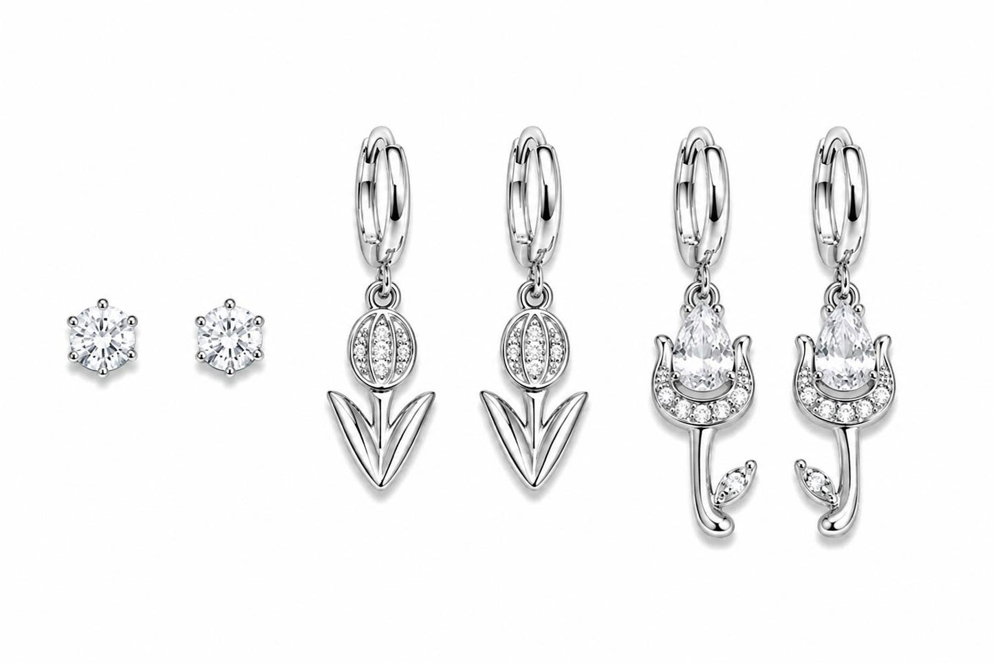 Set di 6 orecchini tully